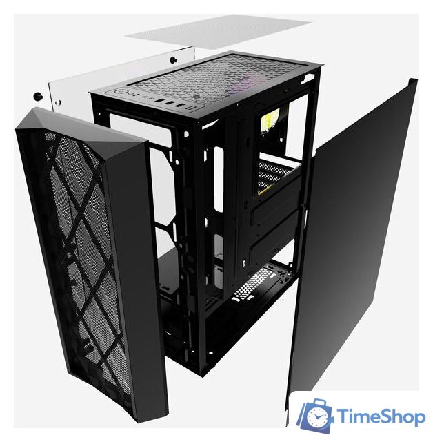 Корпус Powercase Diamond Mesh LED - Изображение №4 — Интернет-магазин Time-Shop