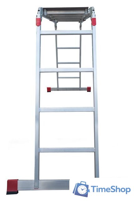 Лестница-трансформер Новая высота NV 333 с помостом профессиональная 4x4 ступени - Изображение №4 — Интернет-магазин Time-Shop