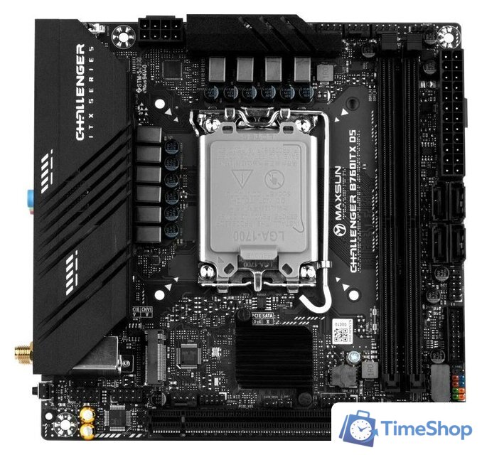 Материнская плата Maxsun Challenger B760ITX D5 - Изображение №1 — Интернет-магазин Time-Shop