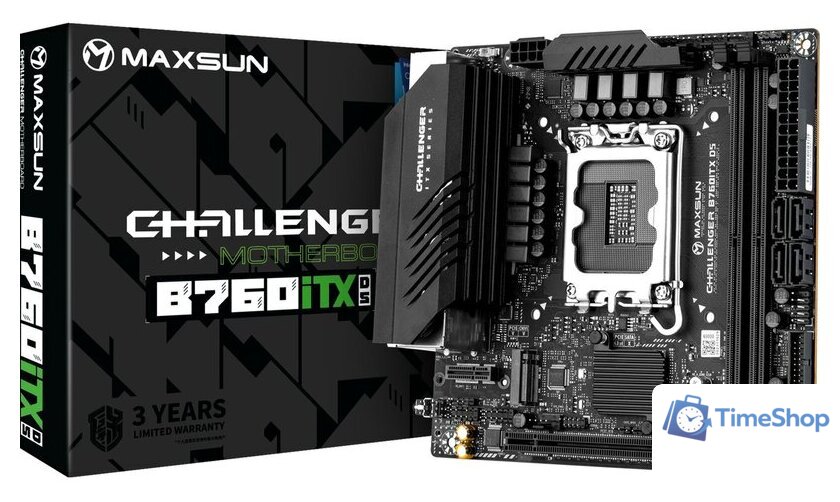Материнская плата Maxsun Challenger B760ITX D5 - Изображение №6 — Интернет-магазин Time-Shop