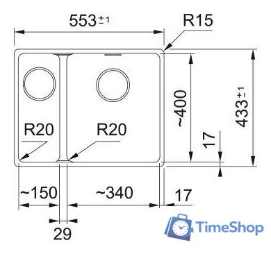 Кухонная мойка Franke Maris MRG 160-34-15 125.0687.270 (каменно-серый) - Изображение №2 — Интернет-магазин Time-Shop
