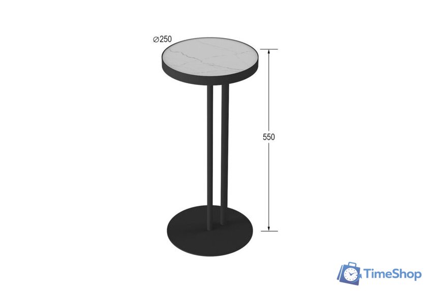 Журнальный столик Калифорния мебель УГО (сахара нуар) - Изображение №2 — Интернет-магазин Time-Shop
