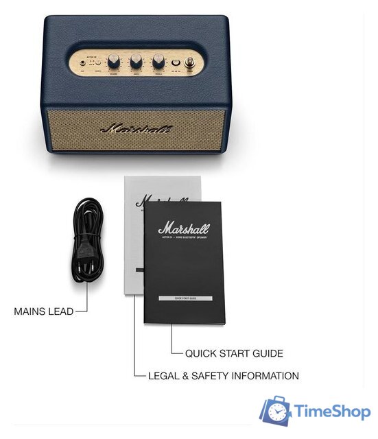 Беспроводная колонка Marshall Acton III (синий) - Изображение №4 — Интернет-магазин Time-Shop