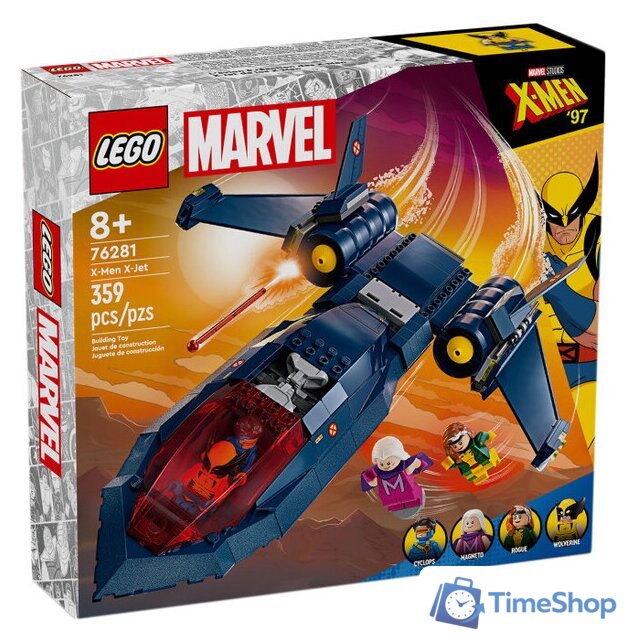Конструктор LEGO Marvel Super Heroes 76281 Истребитель X-Jet Людей Икс - Изображение №1 — Интернет-магазин Time-Shop