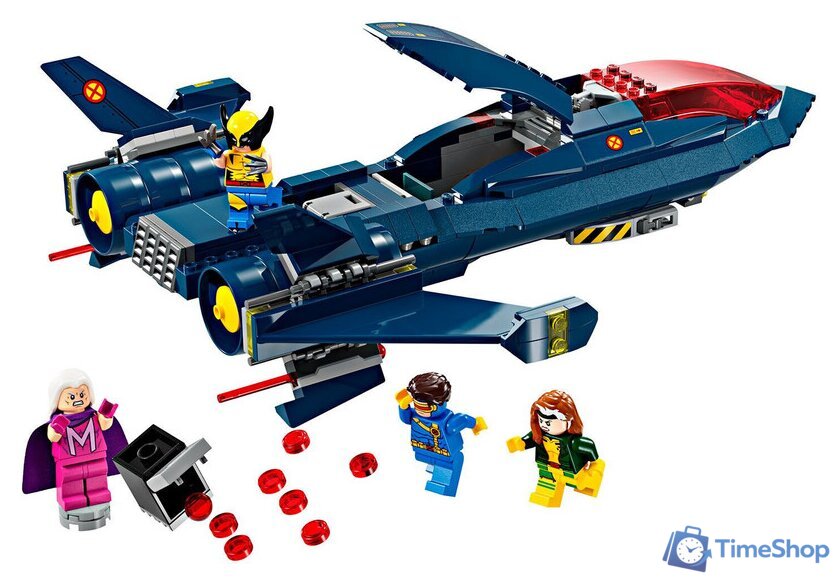 Конструктор LEGO Marvel Super Heroes 76281 Истребитель X-Jet Людей Икс - Изображение №2 — Интернет-магазин Time-Shop