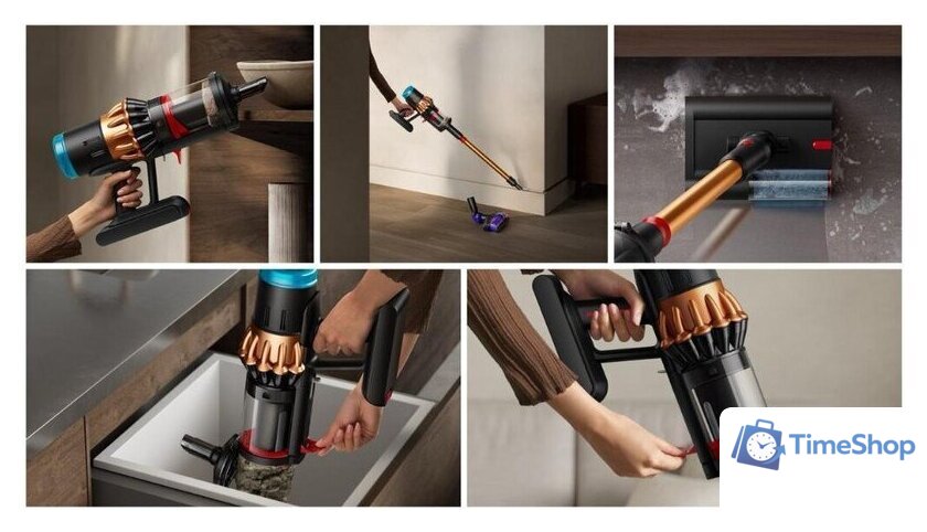 Пылесос Dyson V16 Piston Animal Submarine 492969-01 (матовый черный/медный) - Изображение №9 — Интернет-магазин Time-Shop