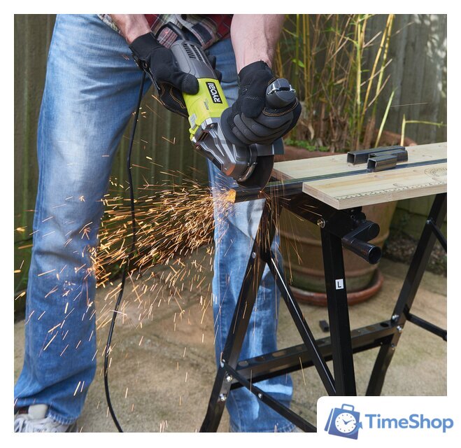 Угловая шлифмашина Ryobi RAG800-125S [5133002493] - Изображение №5 — Интернет-магазин Time-Shop