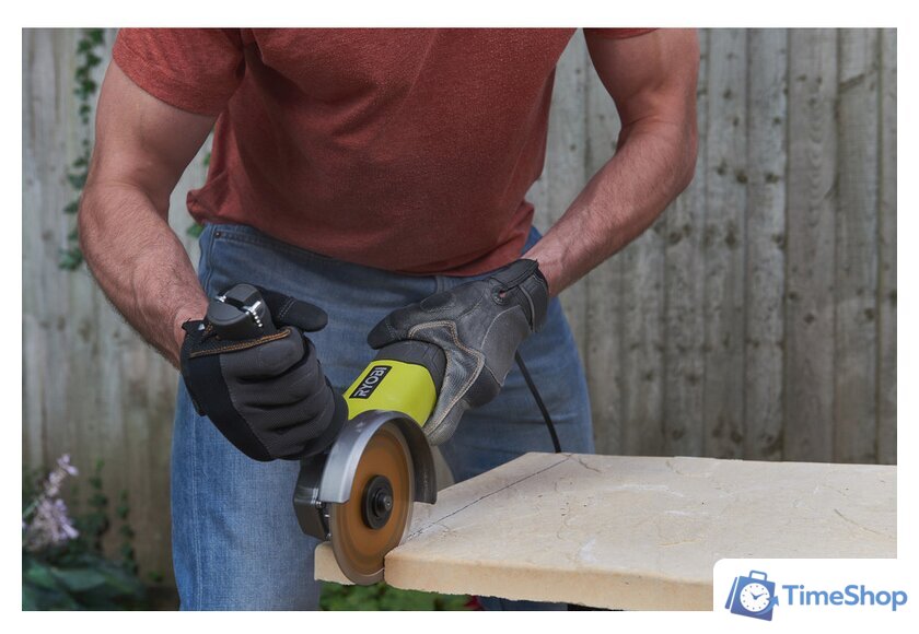 Угловая шлифмашина Ryobi RAG800-125S [5133002493] - Изображение №7 — Интернет-магазин Time-Shop