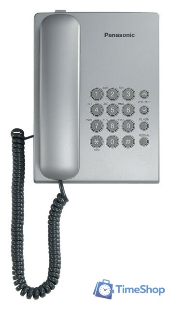 Проводной телефон Panasonic KX-TS2350RUB (черный) - Изображение №5 — Интернет-магазин Time-Shop