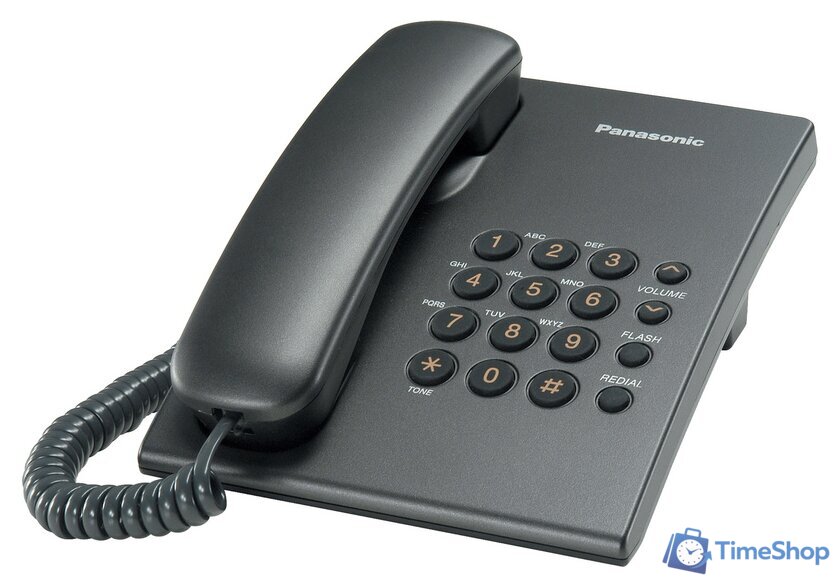 Проводной телефон Panasonic KX-TS2350RUB (черный) - Изображение №6 — Интернет-магазин Time-Shop