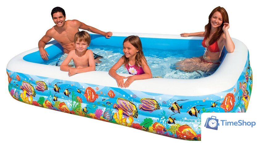 Надувной бассейн Intex Swim Center Tropical Reef 305x183x56 (58485) - Изображение №1 — Интернет-магазин Time-Shop