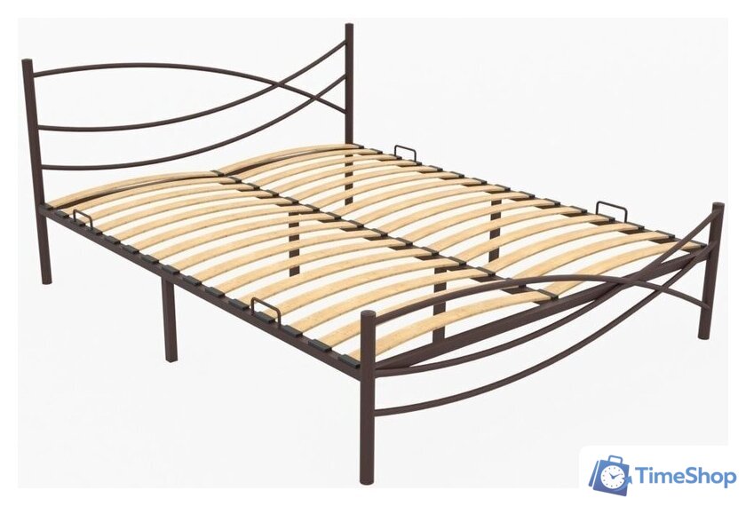 Кровать ИП Князев Калифорния 140x190 (коричневый) - Изображение №3 — Интернет-магазин Time-Shop