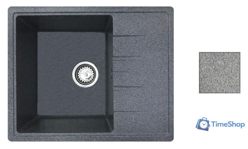 Кухонная мойка БелЭворс Mila L + смеситель W74004-9 + дозатор L405-1 (серый/сатин) - Изображение №8 — Интернет-магазин Time-Shop