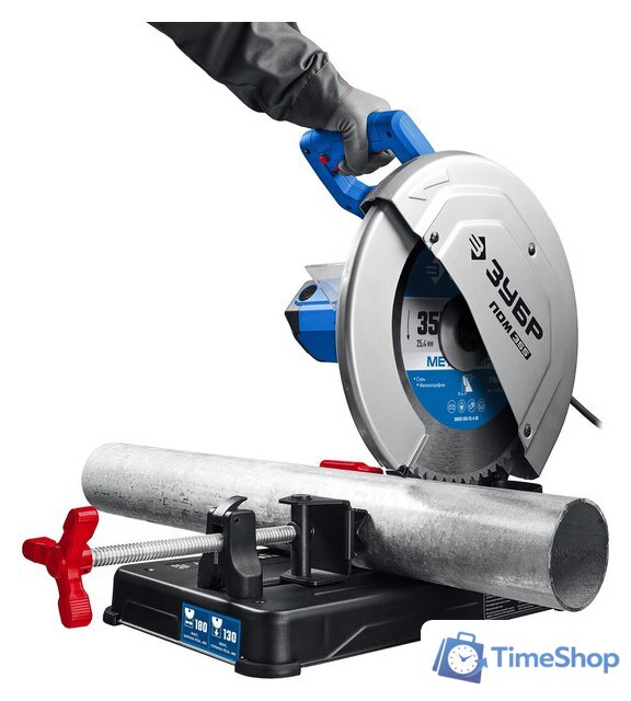 Монтажная (отрезная) пила Зубр Профессионал ПОМ-355 - Изображение №7 — Интернет-магазин Time-Shop