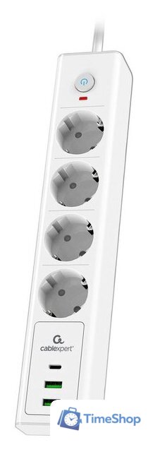 Сетевой фильтр Cablexpert Exnovo EXN-4-CU2-W-2 - Изображение №1 — Интернет-магазин Time-Shop