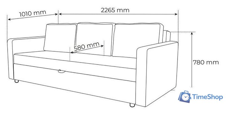 Диван Mio Tesoro Тойво (бежевый) - Изображение №13 — Интернет-магазин Time-Shop