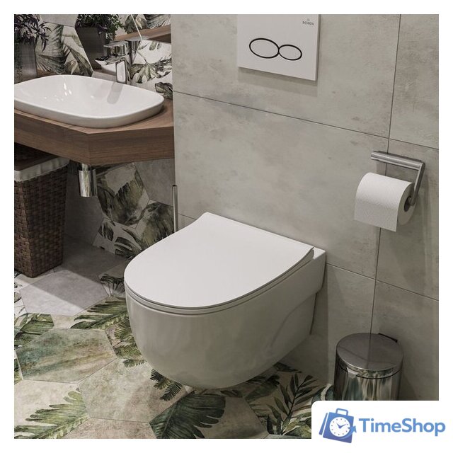 Унитаз подвесной Roxen Porto 530155-01 Rimless Soft Close - Изображение №2 — Интернет-магазин Time-Shop