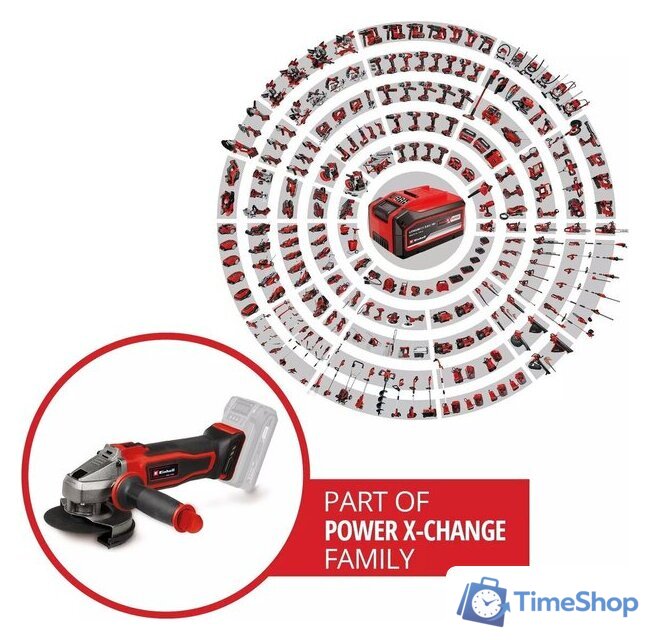 Угловая шлифмашина Einhell TE-AG 18/125-2 Li-Solo 4431168 (без АКБ) - Изображение №3 — Интернет-магазин Time-Shop