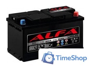 Автомобильный аккумулятор ALFA Hybrid 90 R (90 А·ч) - Изображение №1 — Интернет-магазин Time-Shop