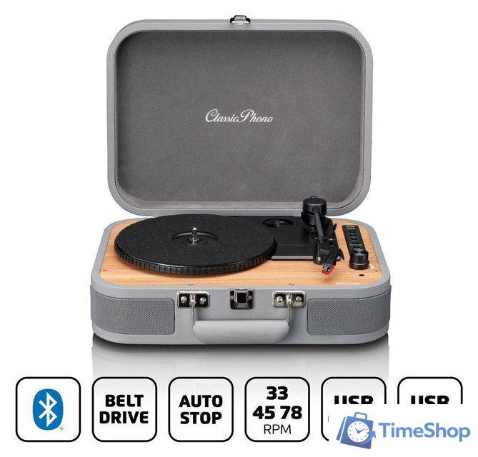 Виниловый проигрыватель Lenco TT-116 (серый) - Изображение №3 — Интернет-магазин Time-Shop