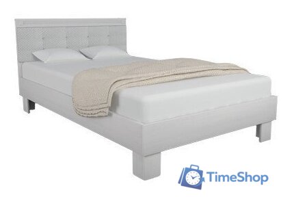 Кровать Аквилон Азалия №1200М (бодега белый/белый пунто) - Изображение №1 — Интернет-магазин Time-Shop