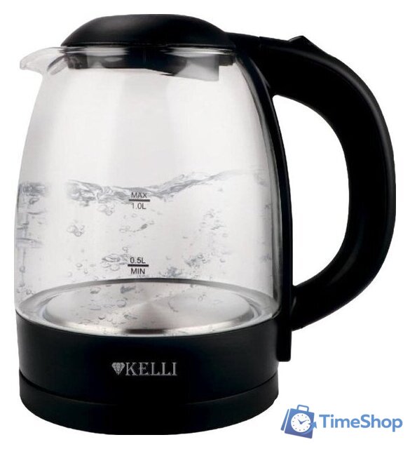 Электрический чайник KELLI KL-1386 (черный) - Изображение №1 — Интернет-магазин Time-Shop