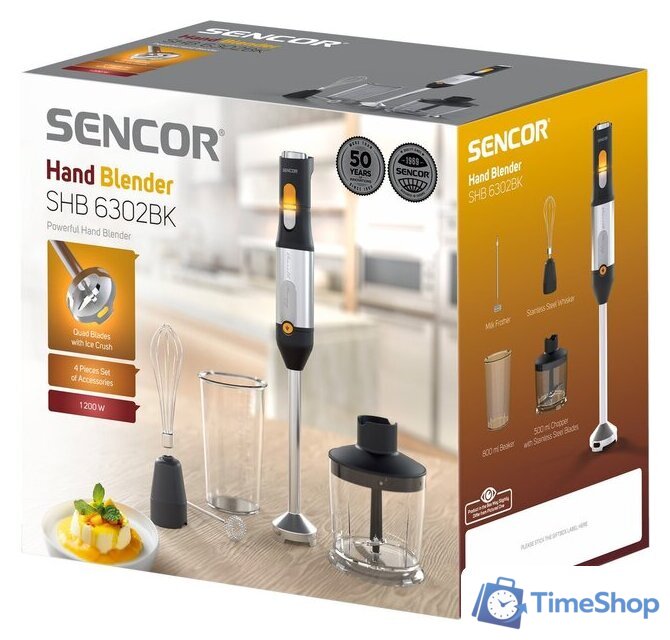 Погружной блендер Sencor SHB 6302BK - Изображение №15 — Интернет-магазин Time-Shop