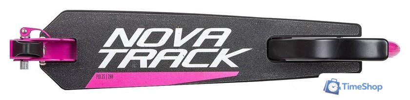 Двухколесный подростковый самокат Novatrack Polis 200P.POLIS.PN9 (черный/розовый) - Изображение №7 — Интернет-магазин Time-Shop