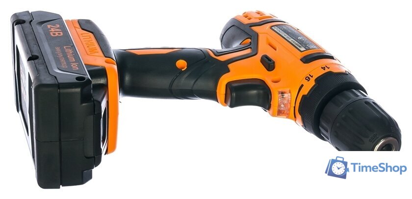 Дрель-шуруповерт Вихрь ДА-24Л-2К (с 2-мя АКБ, кейс) - Изображение №2 — Интернет-магазин Time-Shop