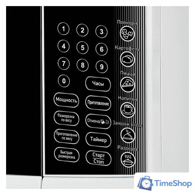 Микроволновая печь BBK 23MWS-915S/W - Изображение №2 — Интернет-магазин Time-Shop