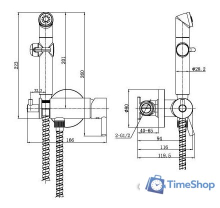 Гигиенический душ Lemark Solo LM7166C - Изображение №2 — Интернет-магазин Time-Shop