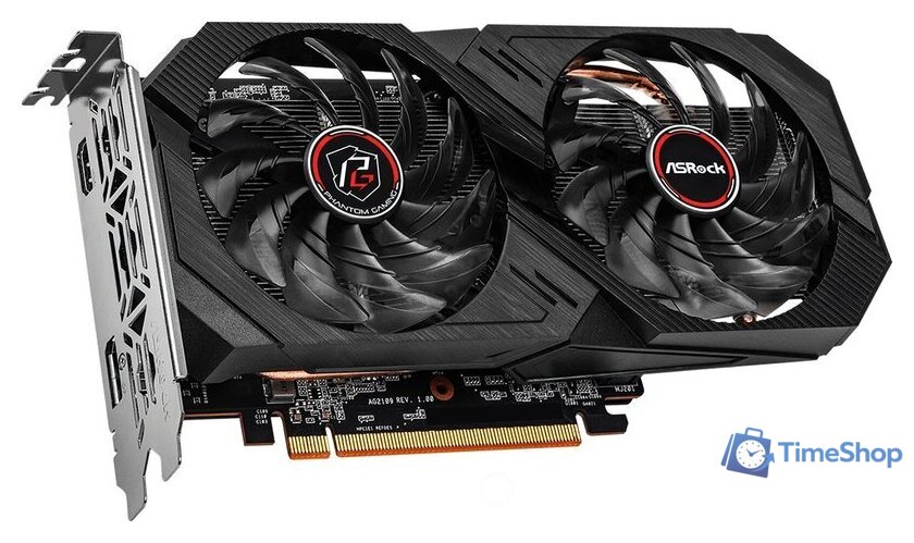 Видеокарта ASRock Radeon RX 6500 XT Phantom Gaming D 4GB OC RX6500XT PGD 4GO - Изображение №2 — Интернет-магазин Time-Shop