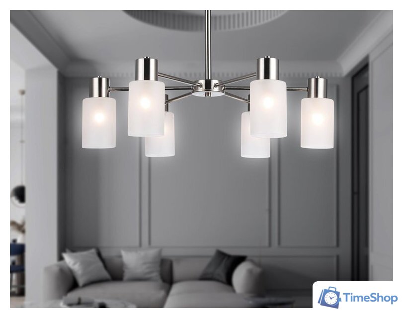 Подвесная люстра Ambrella light TR9572/6 SN (сатин) - Изображение №6 — Интернет-магазин Time-Shop