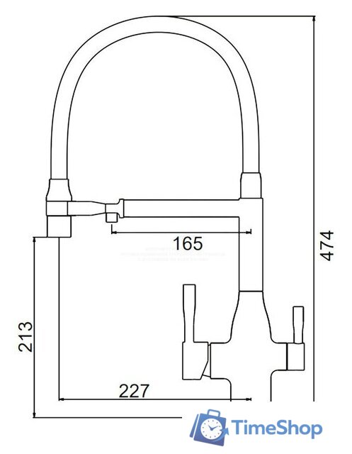 Смеситель FRAP F4398 - Изображение №2 — Интернет-магазин Time-Shop