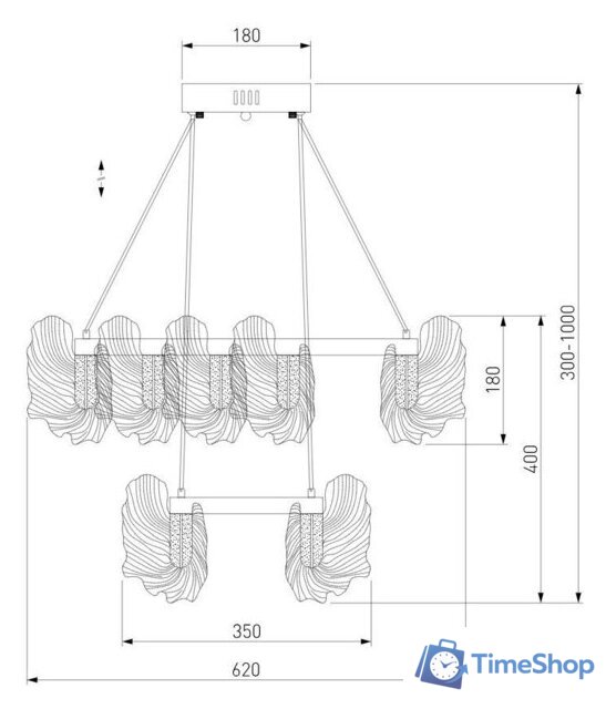 Подвесная люстра Bogate's 90374/2 - Изображение №6 — Интернет-магазин Time-Shop