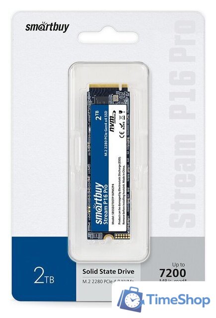 SSD SmartBuy Stream P16 Pro 2TB SBSSD2T0STP16PM2P4 - Изображение №2 — Интернет-магазин Time-Shop