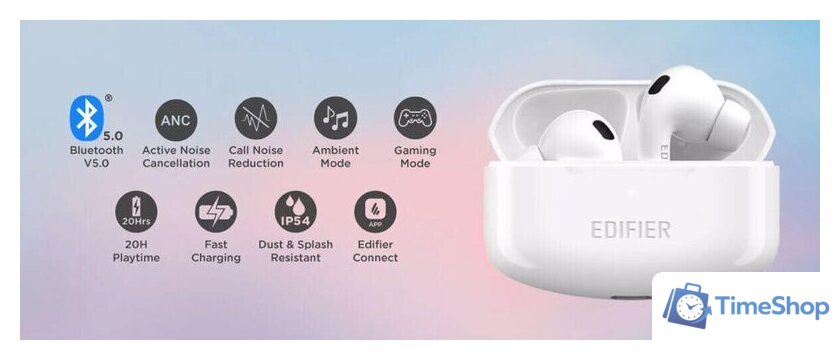 Наушники Edifier TWS300 NB - Изображение №6 — Интернет-магазин Time-Shop