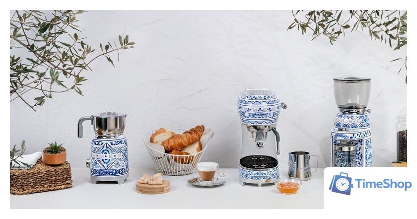 Рожковая кофеварка Smeg ECF02DGBEU - Изображение №6 — Интернет-магазин Time-Shop