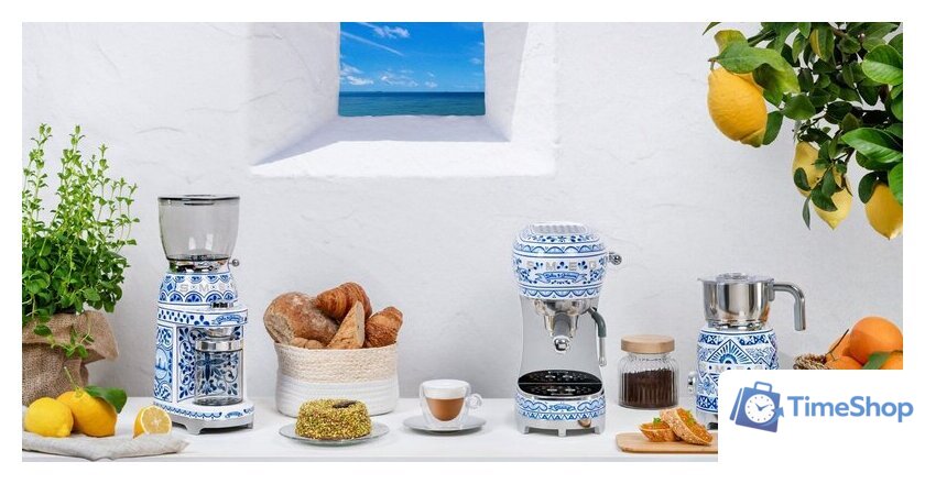 Рожковая кофеварка Smeg ECF02DGBEU - Изображение №7 — Интернет-магазин Time-Shop