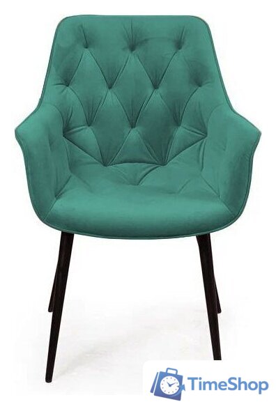 Стул с подлокотниками Ваш день Archi Barkhat 19 (зеленый) - Изображение №2 — Интернет-магазин Time-Shop