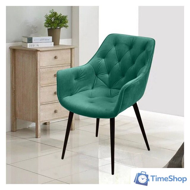 Стул с подлокотниками Ваш день Archi Barkhat 19 (зеленый) - Изображение №4 — Интернет-магазин Time-Shop