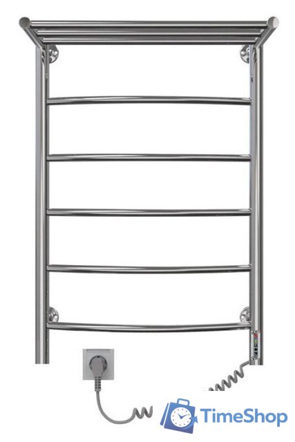 Полотенцесушитель Granula Классик 50x80 D32 с полкой (левый, терморегулятор с таймер) - Изображение №1 — Интернет-магазин Time-Shop