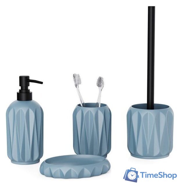 Аксессуары для ванной и туалета FORA Triangle (4 предмета) - Изображение №1 — Интернет-магазин Time-Shop