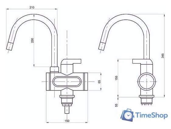 Проточный электрический водонагреватель-кран Mixline WH-003 (белый) - Изображение №5 — Интернет-магазин Time-Shop