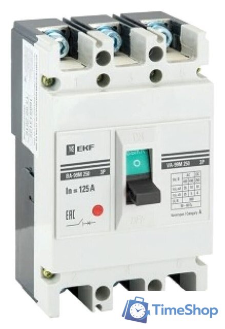 Выключатель автоматический EKF PROxima ВА-99М 100125А 3P 35кА mccb99-100-125m - Изображение №1 — Интернет-магазин Time-Shop