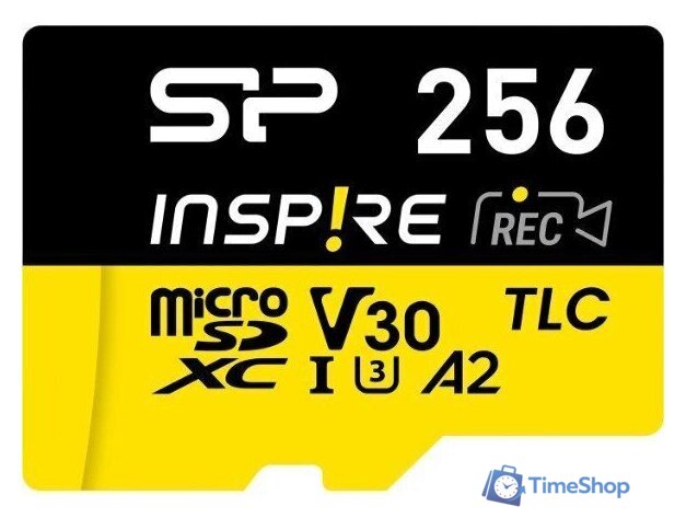 Карта памяти Silicon-Power Inspire microSDXC SP256GBSTXLA2V1NSP 256GB (с адаптером) - Изображение №2 — Интернет-магазин Time-Shop