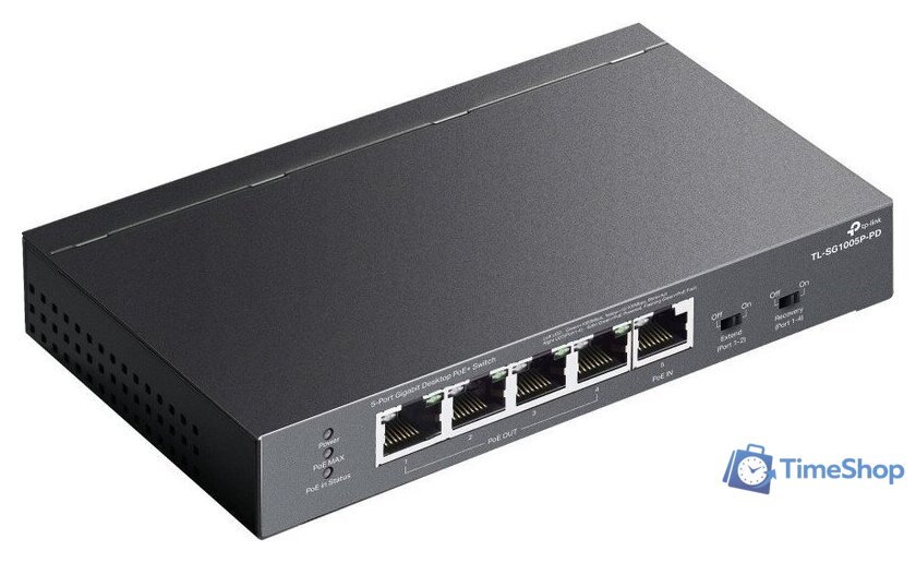 Неуправляемый коммутатор TP-Link TL-SG1005P-PD М1 - Изображение №4 — Интернет-магазин Time-Shop