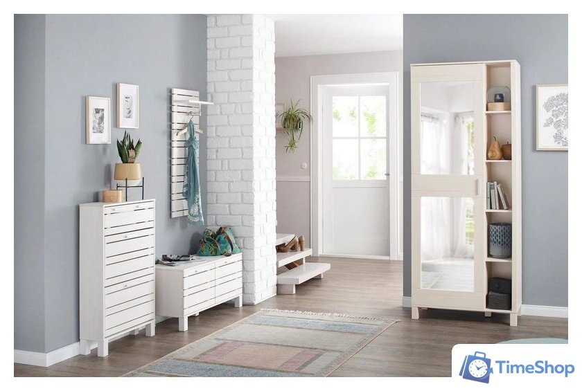 Тумба для обуви Диприз Jossy Д.15021.1 (белый воск) - Изображение №3 — Интернет-магазин Time-Shop