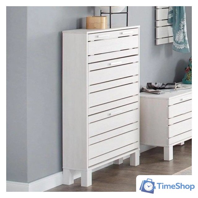 Тумба для обуви Диприз Jossy Д.15021.1 (белый воск) - Изображение №2 — Интернет-магазин Time-Shop