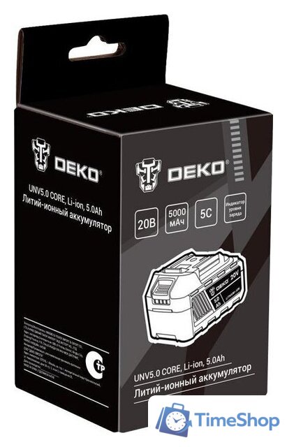 Аккумулятор Deko UNV5.0 CORE 082-1014 (20В/5 Ач) - Изображение №6 — Интернет-магазин Time-Shop
